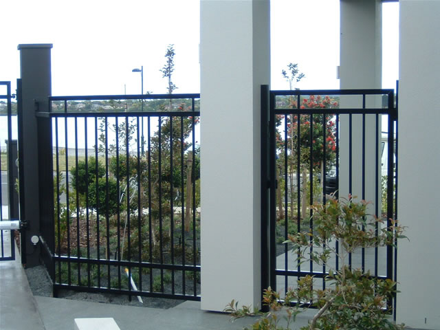 PG3 Aluminium Pedestrian Gate and matching fence panel